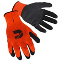 Hi-Viz Orange Textured Latex Palm Coated Gloves